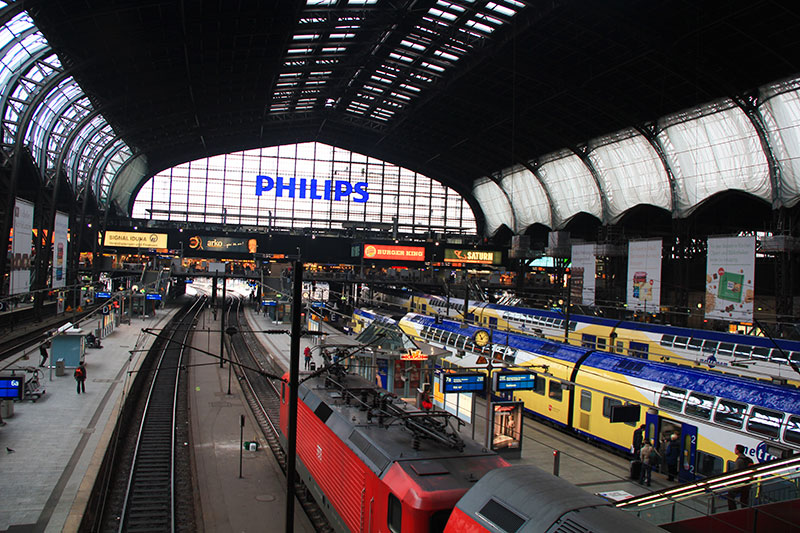 Главный ЖД вокзал Гамбурга